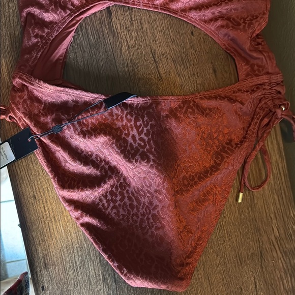 BCBGMaxAzria Rust One Piece Swimsuit - Picture 6 of 7